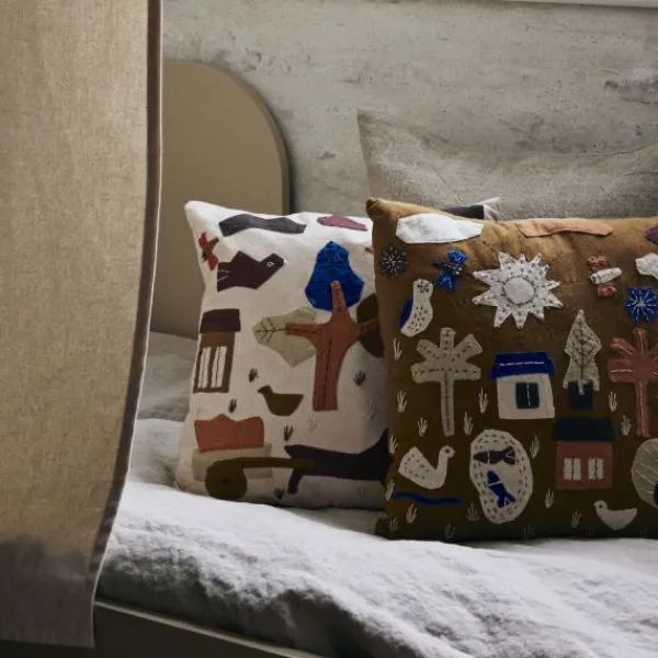 Ferm Living Village Kussen - Off-White Outlet