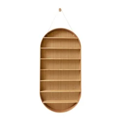 Bibelotte Ferm Living Wandrek Ovaal - Oiled Oak bruin Clearance