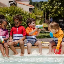Floatee Anti-Verdrinking T-shirt Lange Mouwen - 2 Jaar - Oranje Best