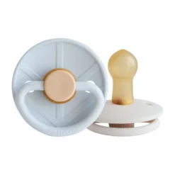 FRIGG Little Viking Fopspeen - 0-6 Mnd - 2 stuks - Powder Blue/Cream Clearance