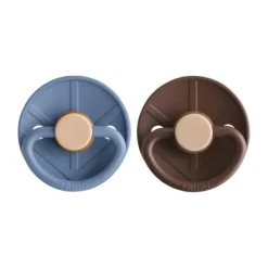 FRIGG Little Viking Fopspeen - 6-18 Mnd - 2 stuks - Ocean View/Cocoa Clearance