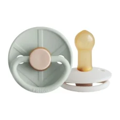 FRIGG Little Viking Fopspeen - 6-18 Mnd - 2 stuks - Sage/Cream Sale