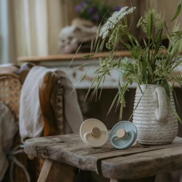 FRIGG Little Viking Fopspeen - 6-18 Mnd - 2 stuks - Sage/Cream Sale