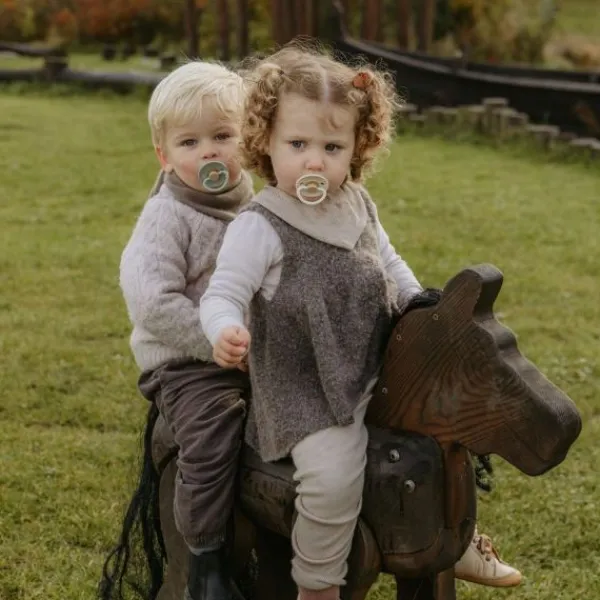 FRIGG Little Viking Fopspeen - 6-18 Mnd - 2 stuks - Sage/Cream Sale