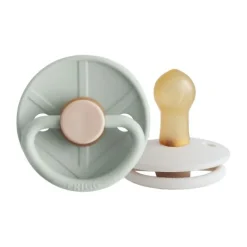 FRIGG Little Viking Fopspeen - 0-6 Mnd - 2 stuks - Sage/Cream New