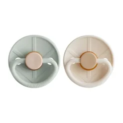 FRIGG Little Viking Fopspeen - 0-6 Mnd - 2 stuks - Sage/Cream New