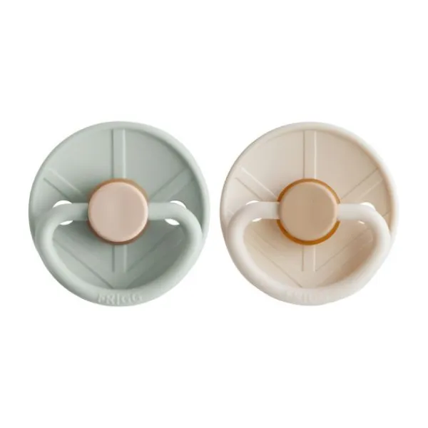 FRIGG Little Viking Fopspeen - 0-6 Mnd - 2 stuks - Sage/Cream New