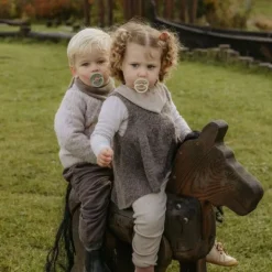 FRIGG Little Viking Fopspeen - 0-6 Mnd - 2 stuks - Sage/Cream New