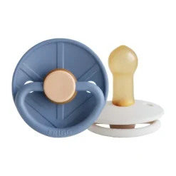 FRIGG Little Viking Fopspeen - 0-6 Mnd - 2 stuks - Ocean View/Cream Clearance