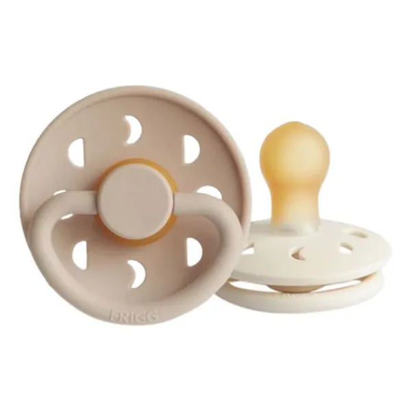 FRIGG Moon Fopspeen Cream / Sage 0-6 Mnd 2 Stuks Outlet