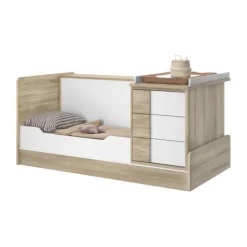 Galipette Sacha Compact Meegroeibed - 70x140 cm - Landelijk Eikenhout Hot