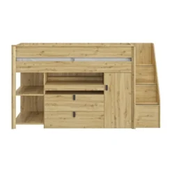 Gami Alika Combibed - 90x200 cm - Ambachtelijk Eikenhout Best