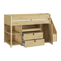 Gami Alika Combibed - 90x200 cm - Ambachtelijk Eikenhout Best