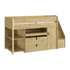 Gami Alika Combibed - 90x200 cm - Ambachtelijk Eikenhout Best