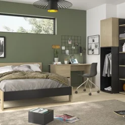 Gami Nael Kledingkast - Rookwood Eik - 1-Deurs New