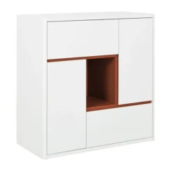 Gautier Holi Opbergmeubel - Wit/Eik Sale