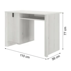 Gautier Lugano Bureau 1 Deur - Artisan Eiken Clearance