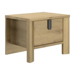 Gautier Lugano Nachtkastje 1 Lade - Artisan Eiken Discount
