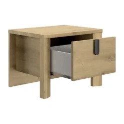Gautier Lugano Nachtkastje 1 Lade - Artisan Eiken Discount