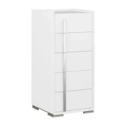 Gautier Tactil Commode Met 5 Lades Wit New