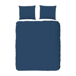 Good Morning Cotton Dekbedovertrek Denim 200 x 220 cm Outlet