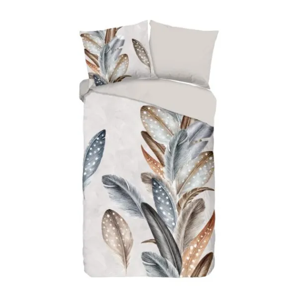 Good Morning Dekbedovertrek - Eina - 140x220 cm - Sand Discount