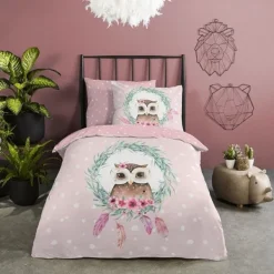 Good Morning Elephants Dekbedovertrek - Green - 140 x 220 cm Hot