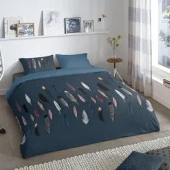 Good Morning Feathers Dekbedovertrek - 200 x 220 cm - Blue Clearance