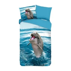 Good Morning Jump Dekbedovertrek - 140 x 200 / 220 cm - Blue Clearance