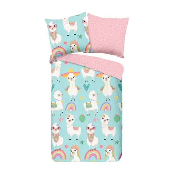 Good Morning Lama Life Dekbedovertrek 140 x 200 cm New