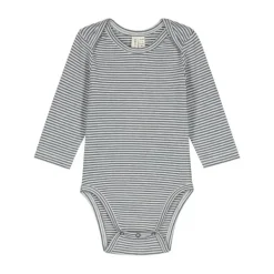 Gray Label Romper - Maat 0-3 Mnd - Blue Grey/Cream Blauw Hot