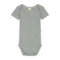 Gray Label Romper - Maat 0-3 Mnd - Blue Grey/Cream Blauw Online