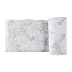 HappyBear Blue Giraffe Hydrofiel Luier 120 x 120 cm