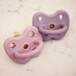 Hevea Fopspeen Rond Dusty Violet / Light Orchid 3-36 Mnd 2 Stuks Online