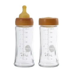 Hevea Medium Flow Kit Glazen Fles 250 ml 2 Stuks Best