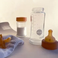 Hevea Medium Flow Kit Glazen Fles 250 ml 2 Stuks Best