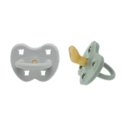 Hevea Orthodontische Fopspeen - 3-36 Mnd - 2 Stuks - Gorgeous Grey / Sage Discount