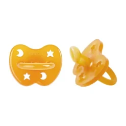 Hevea Orthodontische Fopspeen - 0-3 Mnd – 2 Stuks - Naturel New
