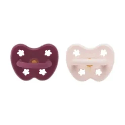 Hevea Orthodontische Fopspeen - 3-36 Mnd - 2 Stuks - Powder Pink / Rosewood Discount