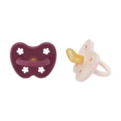 Hevea Orthodontische Fopspeen - 3-36 Mnd - 2 Stuks - Powder Pink / Rosewood Discount