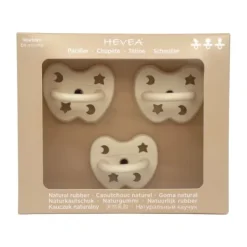 Hevea Trial Fopspeen - 0 Mnd - 3-Pack - Natural Online