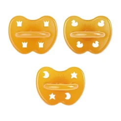 Hevea Trial Fopspeen - 0 Mnd - 3-Pack - Natural Online