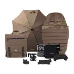 ICandy Peach 7 Twin Kinderwagen - Essentiel Bundel - Cookie Clearance