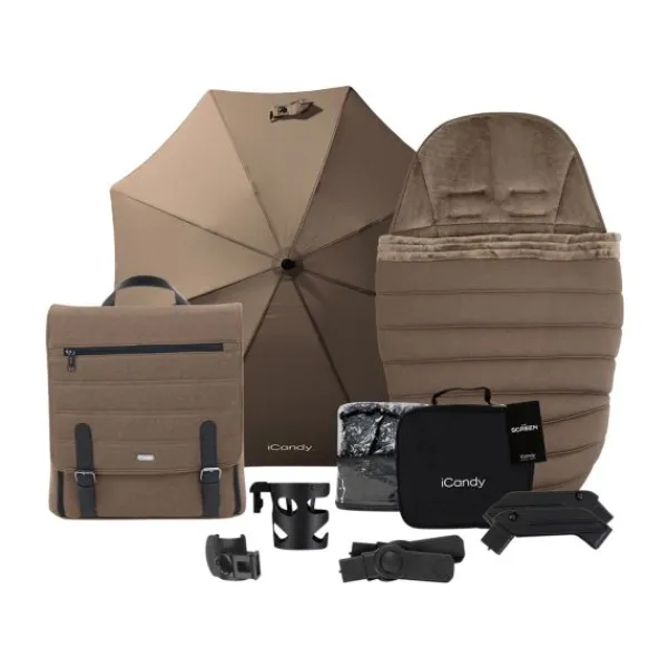 ICandy Peach 7 Twin Kinderwagen - Essentiel Bundel - Cookie Clearance