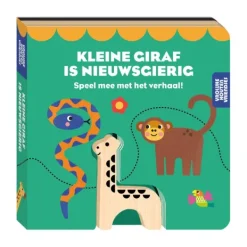 Imagebooks Vrolijke Houten Vriendje - Kleine Giraf Is Nieuwsgierig Clearance