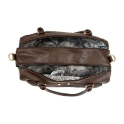 Isoki Double Zip Luiertas - Diagonal Quilted Chocolate Discount