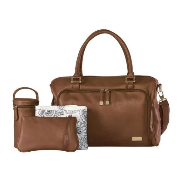 Isoki Zip Satchel Luiertas Redwood Chestnut Sale