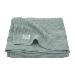 Jollein Basic Knit Ledikantdeken Forest Green 100 x 150 cm Discount