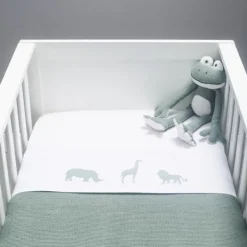 Jollein Basic Knit Ledikantdeken Forest Green 100 x 150 cm Clearance