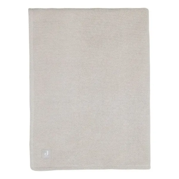 Jollein Basic Knit Ledikantdeken 100 x 150 cm Nougat / Fleece Sale